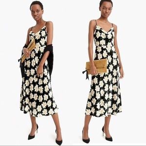 J crew collection cowlneck velvet floral dress new